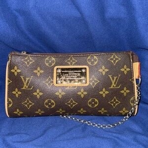 Vintage Brown Monogram Eva Pouch